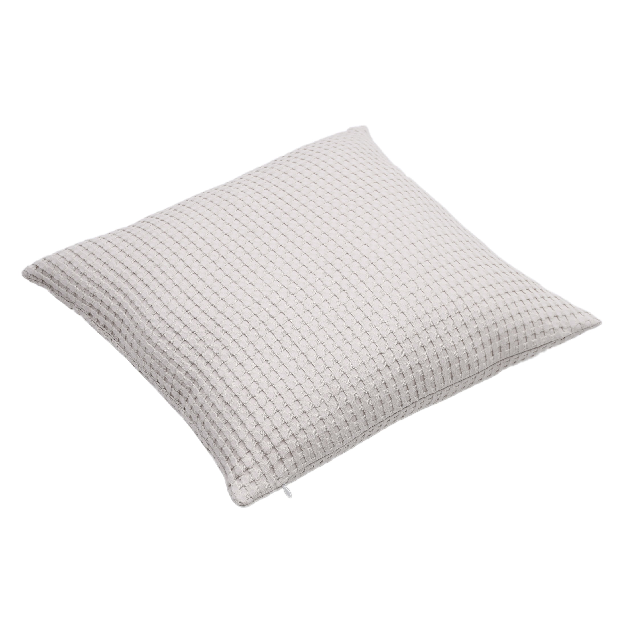 Mainstays Waffle Pillow Cover, 18" x 18", 2 pack, Papyrus