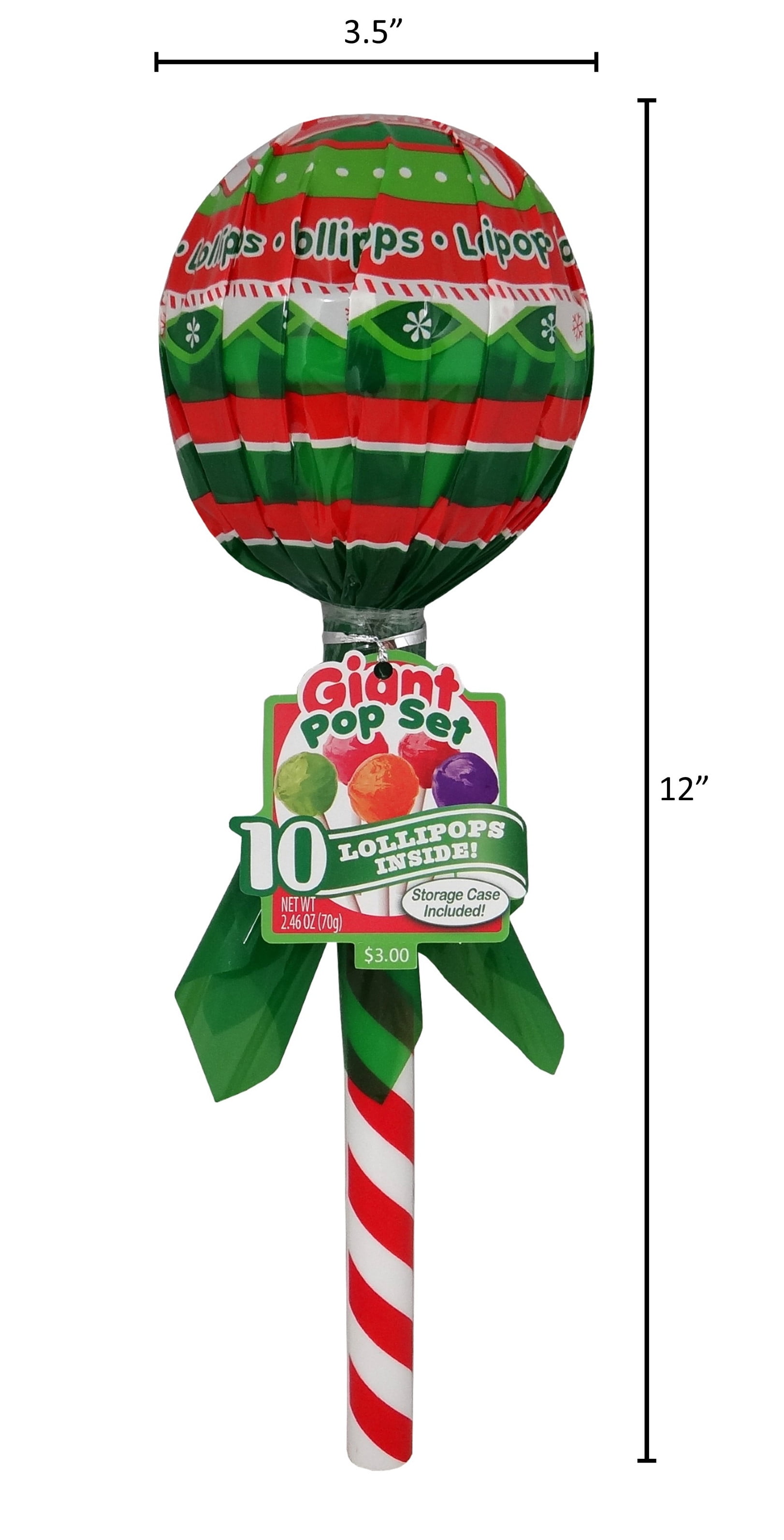 Giant Pop with 10 Lollipop Sticks - Office Treat, 2.46 oz
