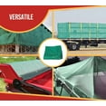 thumbnail image 4 of 10' x 12' Green Heavy Duty 6 Oz 70% Shade Mesh Tarps with Grommets ROLL-Off | Sturdy Mesh Tarp Shades for Sun Light Blockage, Green House, Garden, Swimming Pool, Balcony Privacy Mesh (2 Pack), 4 of 12
