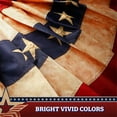 thumbnail image 5 of G128 - 5 Pack: USA Tea Stained Pleated Fan Flag 2x4FT Embroidered Polyester Stars and Stripes, 5 of 8