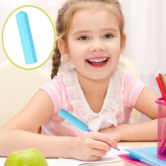 Cqxid Office&Craft&Stationery Under $5 Pencil Toppers Silicone Colored Pencil Toppers Set Pencil For Party Sensory Pencil Chew Topper For Boys And Girls