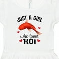 thumbnail image 4 of Inktastic Just a Girl Who Loves Koi Fish Girls Toddler Dress, 4 of 5