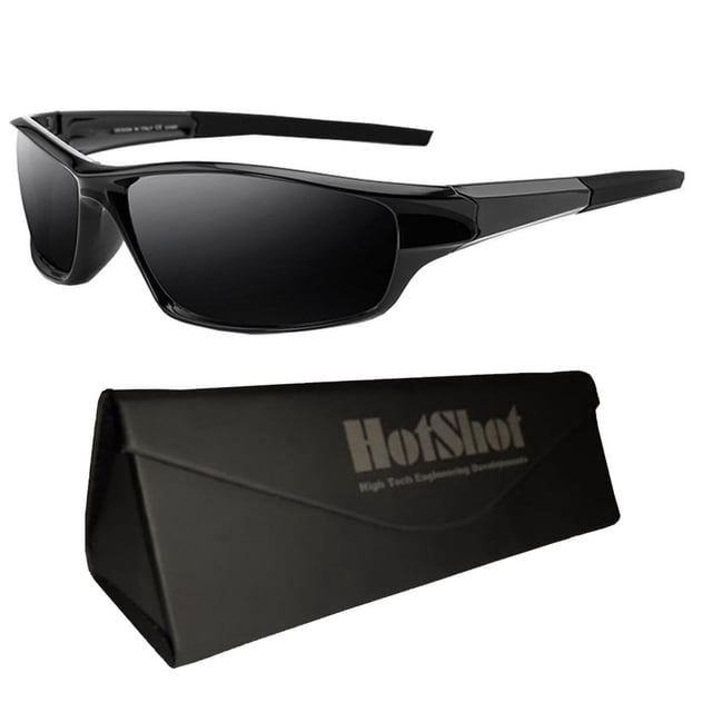 Lentes Polarizados GalactPrime 1 Pza Negro Sport Protección UV Lente de Resina. Hot Shot MXIME-001