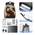 thumbnail image 4 of Disketp Sky Sunset Bronze Dragon Mochila Ligera Clásica con Múltiples Bolsillos, Mochila Casual para Hombre y Mujer, Ideal para Escuela, Trabajo y Viajes, 4 of 6