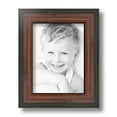 thumbnail image 2 of ArtToFrames 6" x 8" Honors Mahogany with Black Picture Frame, 6x8 inch Brown Wood Poster Frame (WOM-5154), 5 Pack, 2 of 7
