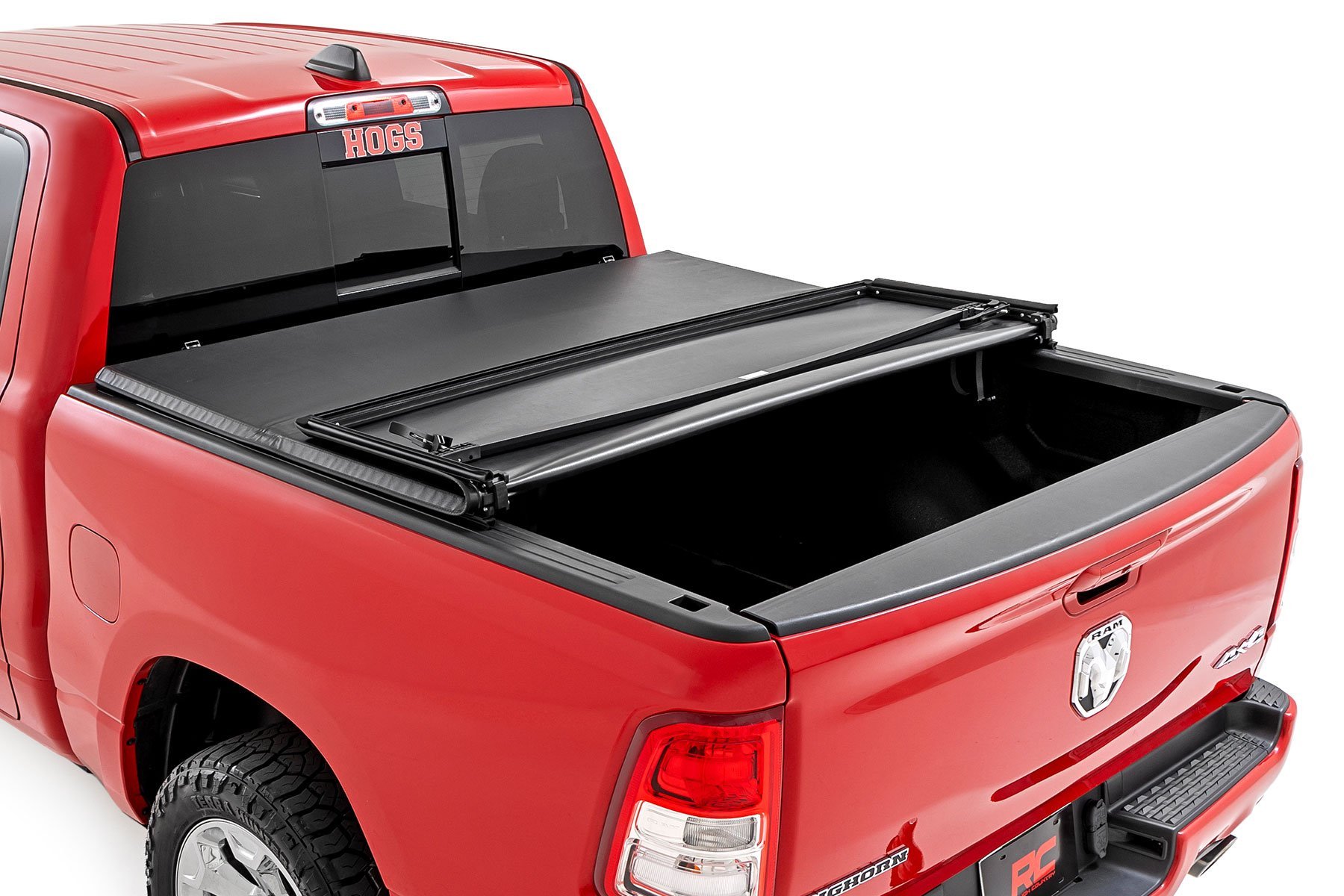 Rough Country Soft Tri-Fold Bed Cover for 19-26 Ram 1500 | 6'4 Bed - 41309650A