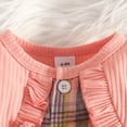 thumbnail image 4 of OJSFQUFP Girls Comfortable and Breathable Dress Fashionable and Casual Checkered Print Dress, 4 of 6