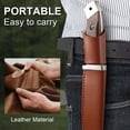 thumbnail image 5 of Plys Hunting Knife with Leather Sheath, 5.2 inch Full Tang Stainless Steel Blade Survival Tactical Outdoor Sports Camping Knives Gift to Men, 5 of 6