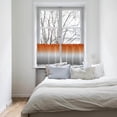 thumbnail image 6 of Orange and Grey Kitchen Curtain Valance and Tiers Set Ombre Orange Gray Rod Pocket Kitchen Tier & Valance Set 3 Piece Gradient Gradual Modern Window Curtain Valance Tier Set for Bedroom 54x24 inch, 6 of 6