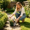 thumbnail image 5 of 11.8in Hanging Railing Planters, Round Flower Pot Holders,Metal Pot Plant Baskets for Balcony,Garden,Indoor & Outdoor, 5 of 5