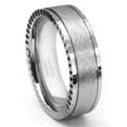 thumbnail image 1 of Andrea Jewelers Tungsten Carbide Newport Di Seta Finish Wedding Band Ring Sz 9.5, 1 of 4