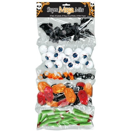 Spooky Halloween Plastic Favors  100 Pack Party  