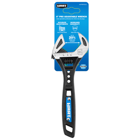 HART 6-inch Pro Adjustable Wrench