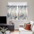 thumbnail image 4 of Blue Eucalyptus Coastal Kitchen Curtains Window Panels, Beach Starfish Shell Nautical Rustic Insulated Window Treatment Curtain, Grommet Curtains for Bedroom/Living Room/Bathroom, 2 Piece 42"Wx45"L, 4 of 8