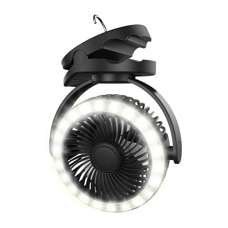 

10000MAh Camping Lantern Fan 4 Speeds Clip on Fan Battery Operated