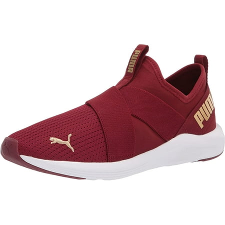 PUMA Womens Prowl Slip on Cross Trainer 6.5 Intense Red-puma Team Gold