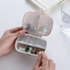 thumbnail image 3 of Contenedor organizador de 8 rejillas para tabletas, pastillero de viaje con anillo de sellado, caja pequeña para tabletas, contenedor de paja de trigo para medicamentos, 3 of 5