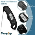 thumbnail image 5 of Beaquicy  Instant Read Meat Thermometer Waterproof with Magnet,and Stainless Steel Probe for Kitchen Cooking, 5 of 7