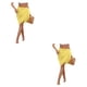 thumbnail image 3 of Jumpingount de mujer, portátil, elegante, elástica, bohemia, transpirable, vacaciones de verano, compras, playa, faldas para jugar, ropa de Amarillo 2piezas, 3 of 6