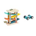 thumbnail image 5 of Piste de Course en Bois Marbré avec 4 Voitures pour Enfants, 5 of 5