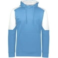 thumbnail image 3 of Holloway Sportswear S Blue Chip Hoodie Columbia Blue/White 222540, 3 of 5
