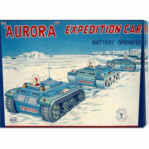 Bentley Global Arts dba American Walls GCS-375884-22-142 retrotrans 'Aurora Expedition Car' Stretched Canvas