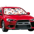 thumbnail image 2 of Fuzoiu Koi Fish And Corals Print Car Windshield Sun Shade,Block Uv Rays Sunshade,Foldable Front Window Sun Visor Protector for Car,SUV,Truck-Keep Vehicle Cool-Koi Fish And Corals, 2 of 8