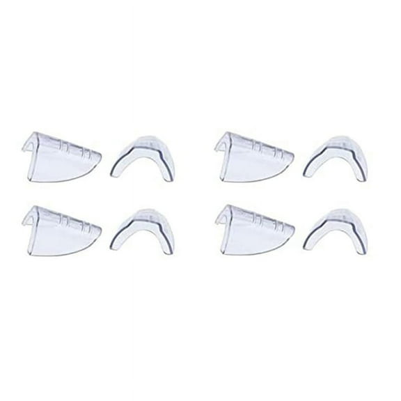 4 Pairs Eye Glasses Side Slip on Clear Shield for Safety