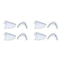 4 Pairs Eye Glasses Side Slip on Clear Shield for Safety