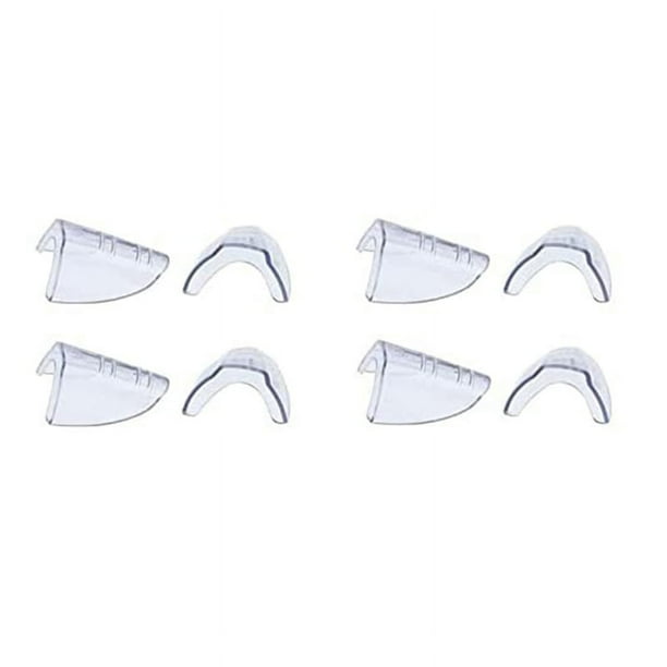 4 Pares de Protectores Laterales para Anteojos, Protectores Laterales Transparentes para Anteojos de Seguridad