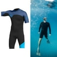 thumbnail image 6 of Mens 2mm Shorty Wetsuit Diving Snorkeling Swimming Suit Jumpsuit Dark XL, 6 of 7