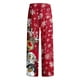 thumbnail image 5 of Pantalones sueltos casuales vintage con estampado navideño para mujer Pantalones de pierna ancha casuales Pantalones Fridja  hfkajh100251, 5 of 5