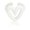 White, variant on YIEMEEN Unisex Geometric Hollow Out Heart Rings for Couples Fashion Accessory