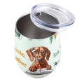 thumbnail image 3 of Vizsla Mother Book Lover Living That Dog Mom Life Happy Mother's Day 12oz Stainless Steel Wine Tumbler Insulated Cup with Lid Vizslas Dog Lover Gifts Idea - 03004, 3 of 5