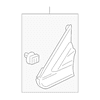 Genuine OE Acura Corner Molding - 75490-SZN-A02