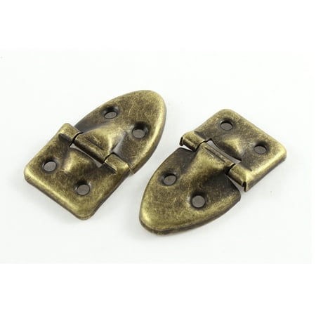- 2pcs 53mmx29mm Vintage Style Iron Case Box Hasp Lock Latch Bronze Tone