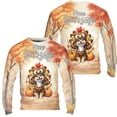thumbnail image 3 of Happy Thanksgiving Toy Fox Terrier Turkey Costume Pumpkins Autumn Leaves All Over Print 3D Sweatshirt Unisex Merch Dog Lover - 13014, 3 of 6