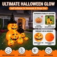 thumbnail image 3 of MAGOTAN 6 FT Halloween Inflatable Pumpkin Halloween Inflatable Pumpkins and Cat Outdoor Yard Decoration Build-in 7 LED White Lights, 3 of 8