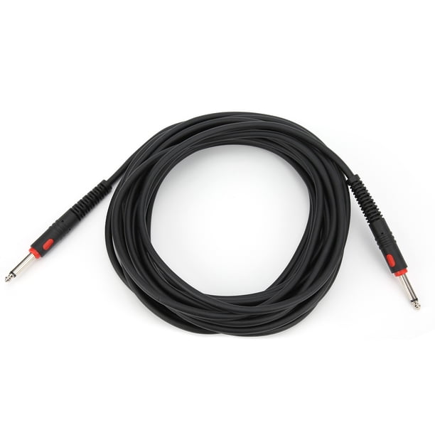 Cable de guitarra, cable de guitarra Accesorios para instrumentos eléctricos de inyección negra Cable de piano eléctrico Confiabilidad excepcional