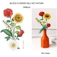 thumbnail image 3 of Conjuntos de ramos de flores, mini flores artificiales, bloques de construcción para regalos, ladrillos para construir ramos de flores DIY., 3 of 6