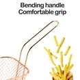 thumbnail image 4 of Holloyiver Wire Fry Basket, Stainless Steel French Fry Chips Baskets Net, Rectangle Wire Mesh Frying Serving Food Presentation Tableware for Chips, Onion Rings & Chicken Wings (Rose Silver), 4 of 7