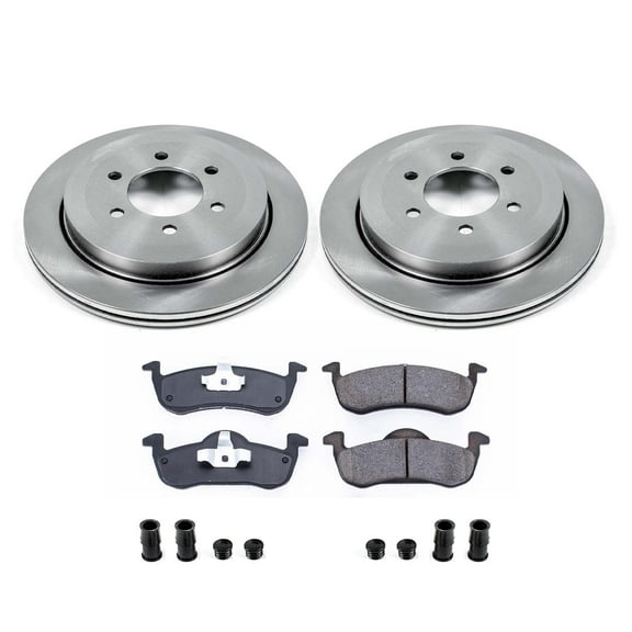 Ultimate Brakes Rear Ceramic Brake Pad and Rotor Kit with Hardware WM80272
