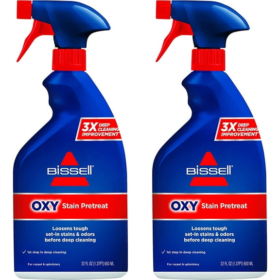 BISSELL Tough Oxy Stain Pretreat Formula, 22 Fl Oz, Pack of 2
