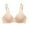 Beige, variant on Hfnxid Women Bras Under $ 5.00,Woman's Glossy Comfortable Breathable Bra Underwear No Rims