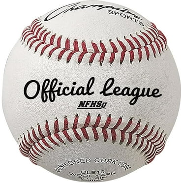 Champion Sports Leather Baseball Set: Dozen Indoor / Outdoor Genuine Leather Official League Baseballs for Practice Training or Real Game - OLB10 Pack of 12