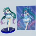 thumbnail image 1 of Figura DE ACCIÓN DE Hatsune Miku para niños, decoración de figuras de Anime Kawaii, modelo de escritorio coleccionable, regalos de cumpleaños, 20CM Gong Bohan LED, 1 of 2