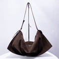 thumbnail image 2 of Bolsos de media luna de gamuza sintética estilo inglés para mujer, bolso de mano y monedero de diseñador de lujo, novedad 2024, de gran capacidad, para hombro debajo del brazo, 2 of 5