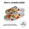 thumbnail image 6 of Lsque Fall Maple Leaves Pattern Womens Comfort Cotton on Scuff With Memory Foam and Anti-skid Sole Slipper-42/43, 6 of 7