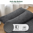 thumbnail image 4 of BEHOST 86" Large Futon Sofa Bed for Adults, 3-in-1 Convertible Folding  Chair Bed Sleeper Chair, Dark Gray, 4 of 10
