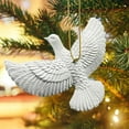 thumbnail image 3 of Friendship Turtle Doves Christmas Ornament,Xmas Tree Hanging Decor,Home Decoration For Family,Friends (4PCS,White), 3 of 9